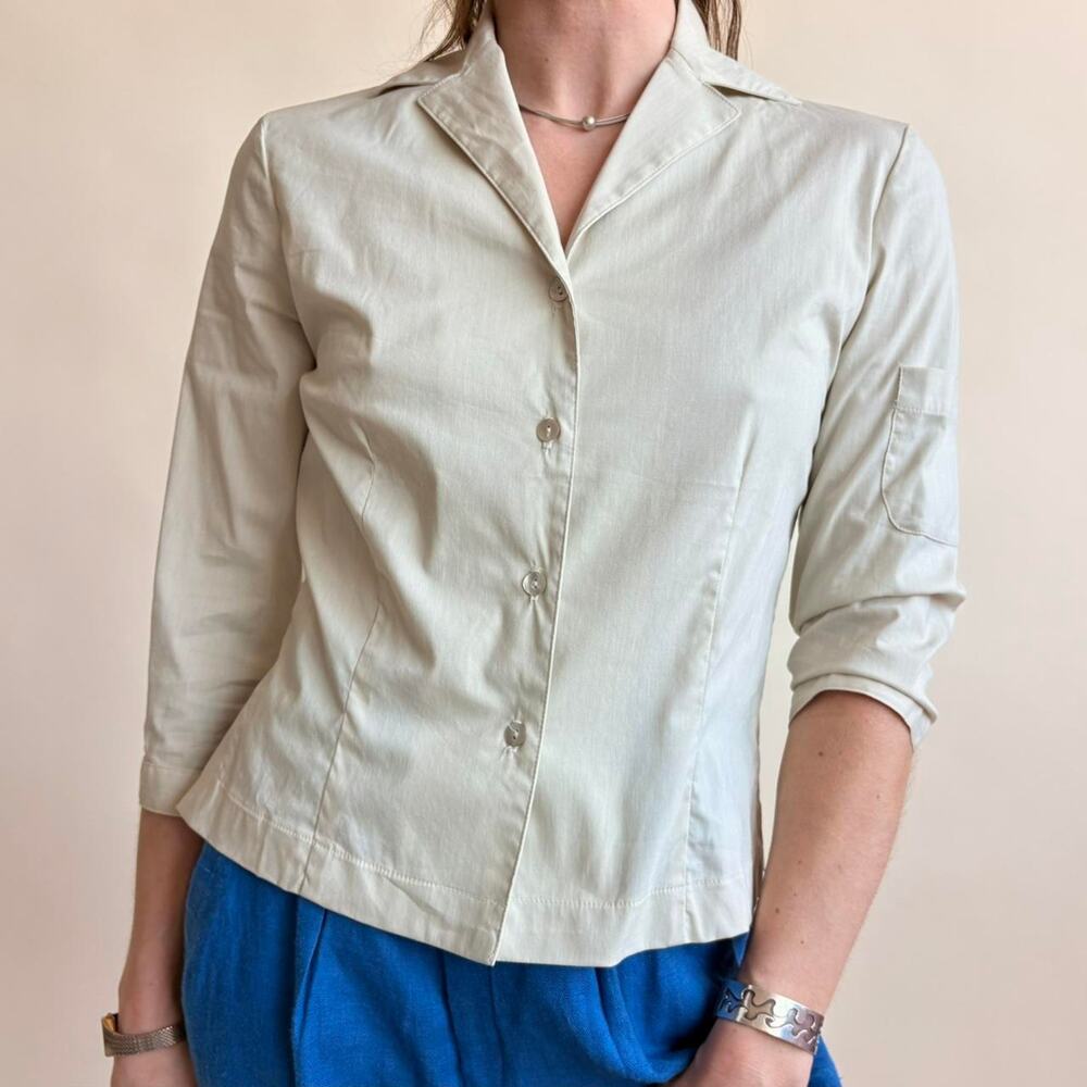 Shelli Segal Compliance Alliance 1995 Cream Top - NWT, Size XS